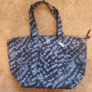 Victoria's Secret Blue Tie-Dye Tote Bag